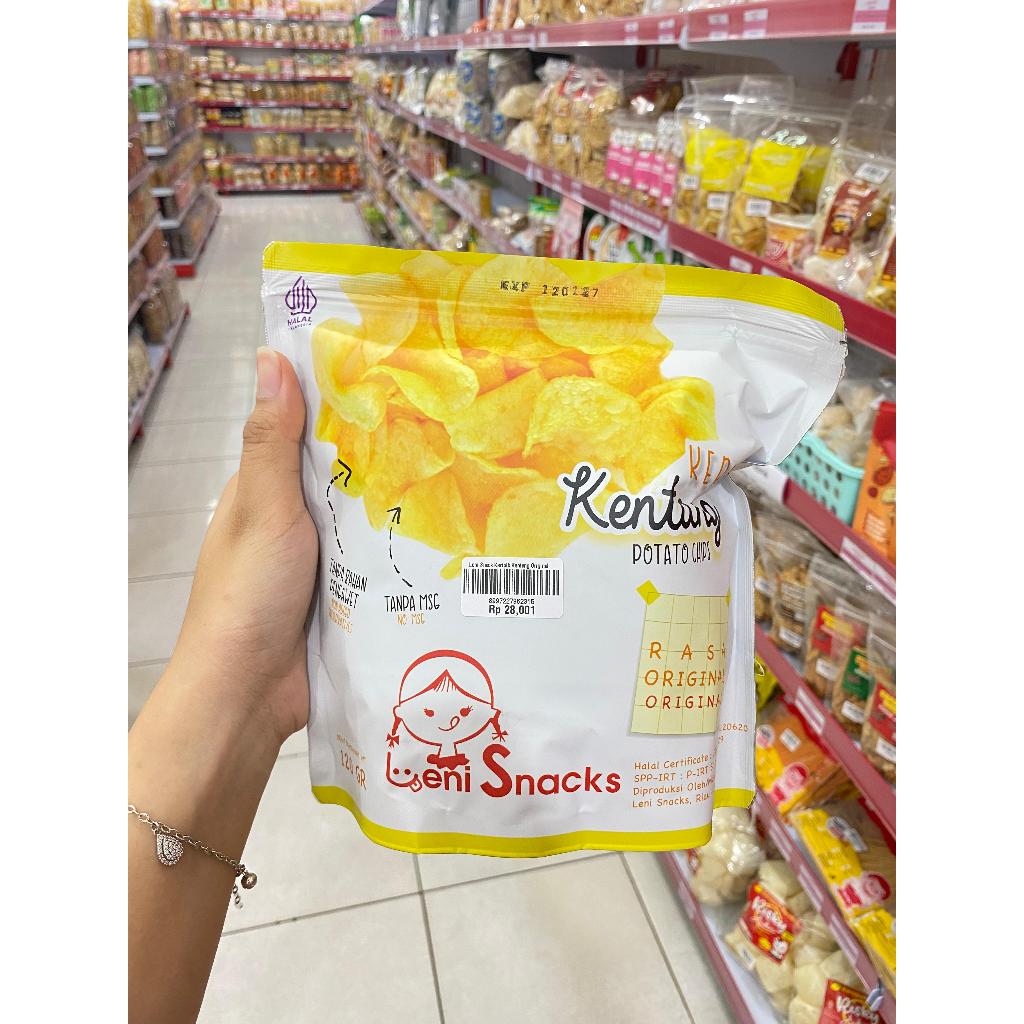 Leni Snack Keripik Kentang Dan Keripik Singkong 140g|Tanpa Bahan Pengawet