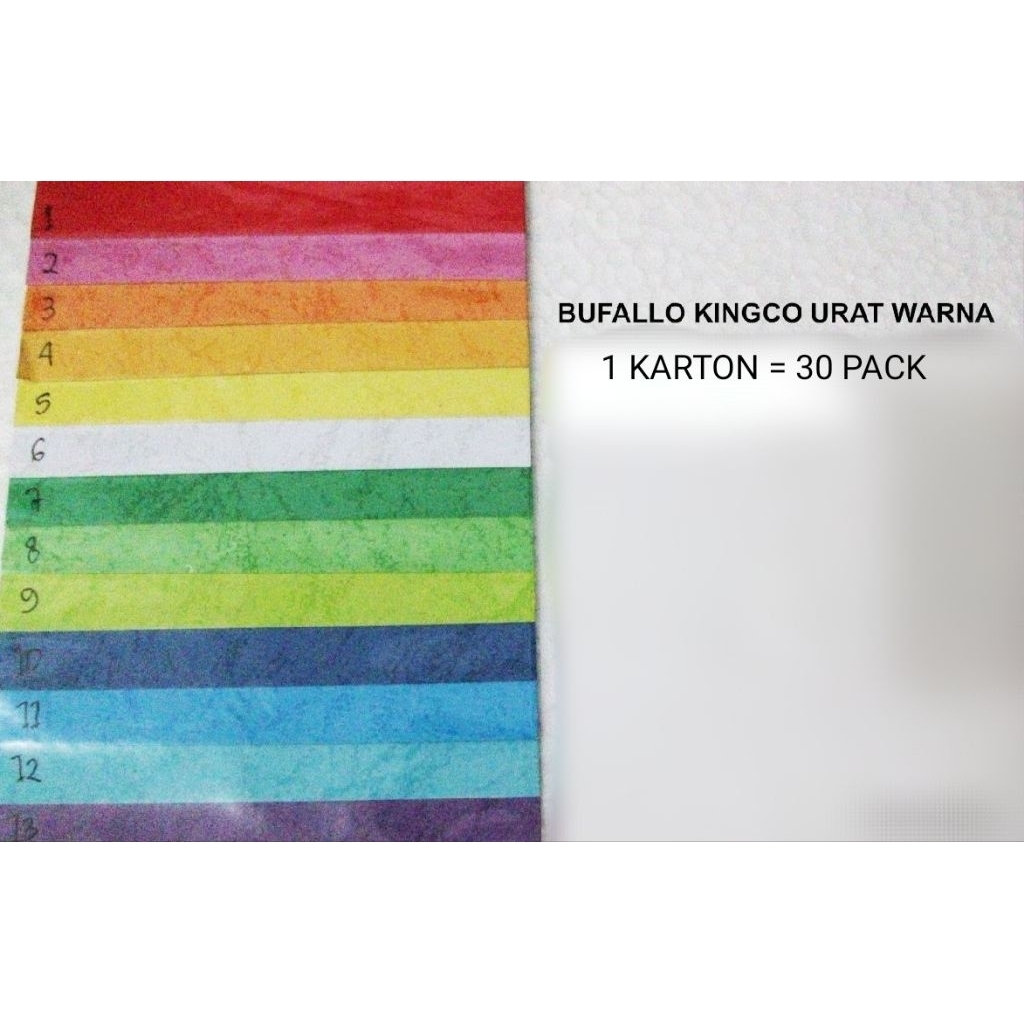 BUFFALO KINGCO URAT WARNA DAN BUFFALO POLOS WARNA