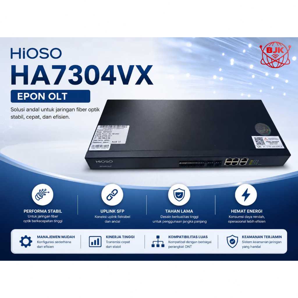 OLT HIOSO 4 PORT EPON HA7304VX