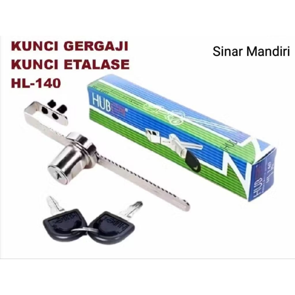 Kunci Kaca Geser Etalase Lemari Kaca