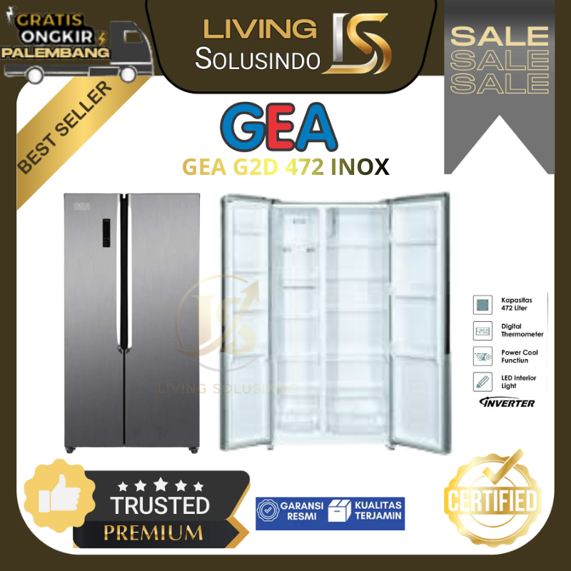 Kulkas GEA 2 Pintu G2D472 Kulkas Set By Side 2 Pintu Lemari GEA Kulkas Side By Side