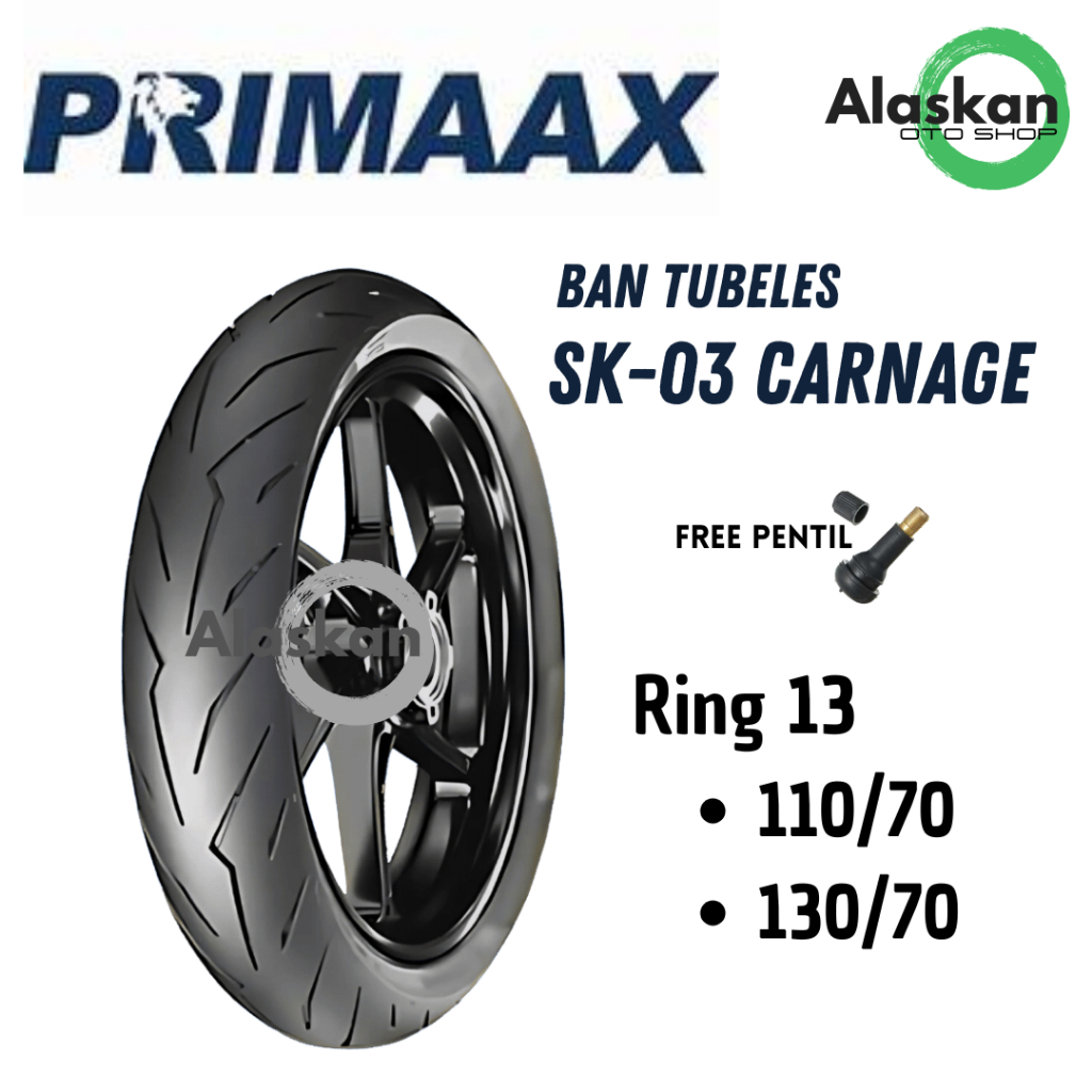 Ban Primax Ban Primaax Tubeless SK 03 Carnage Ring 13 // 110/70/ 130/70 //  NMAX / New PCX 160