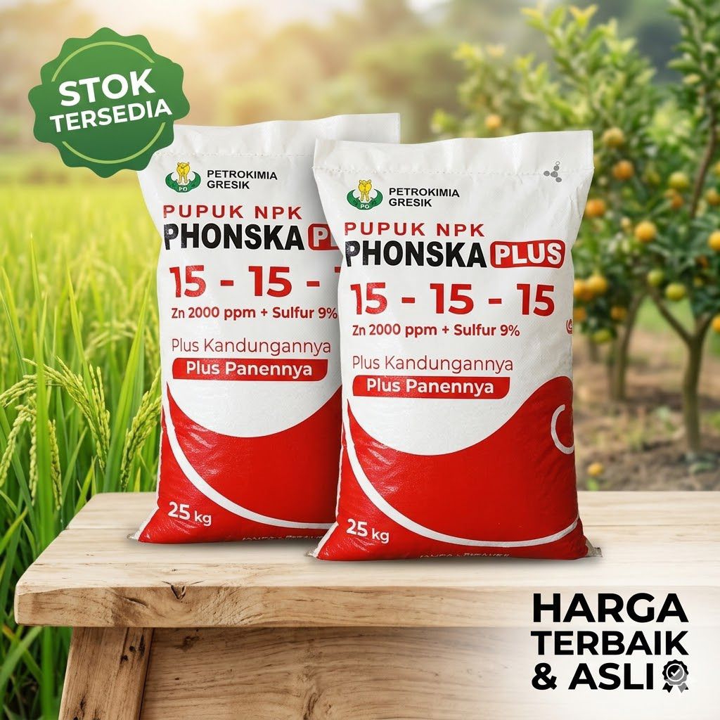 NPK Phonska Plus 15-15-15 Non Subsidi 25kg - Pupuk Pertumbuhan & Buah