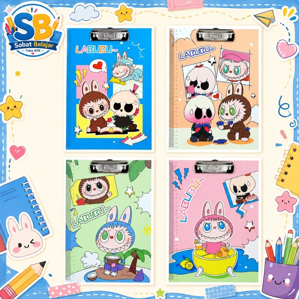 Papan Jalan Ukuran A4 - Klipboard - ClipBoard - Papan Ujian - ClipBoard Lucu ukuran A4