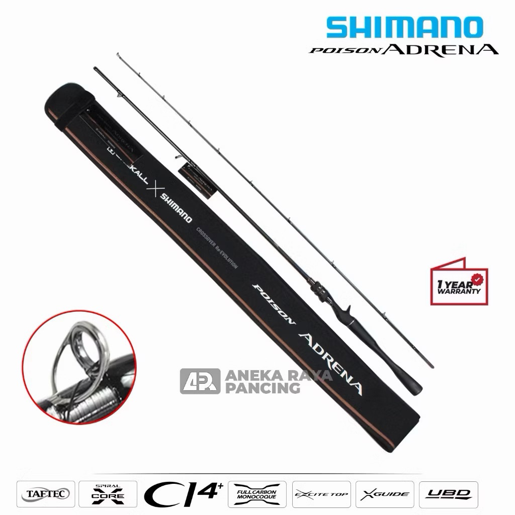 Rod Shimano Poison Adrena Model Tahun 2024