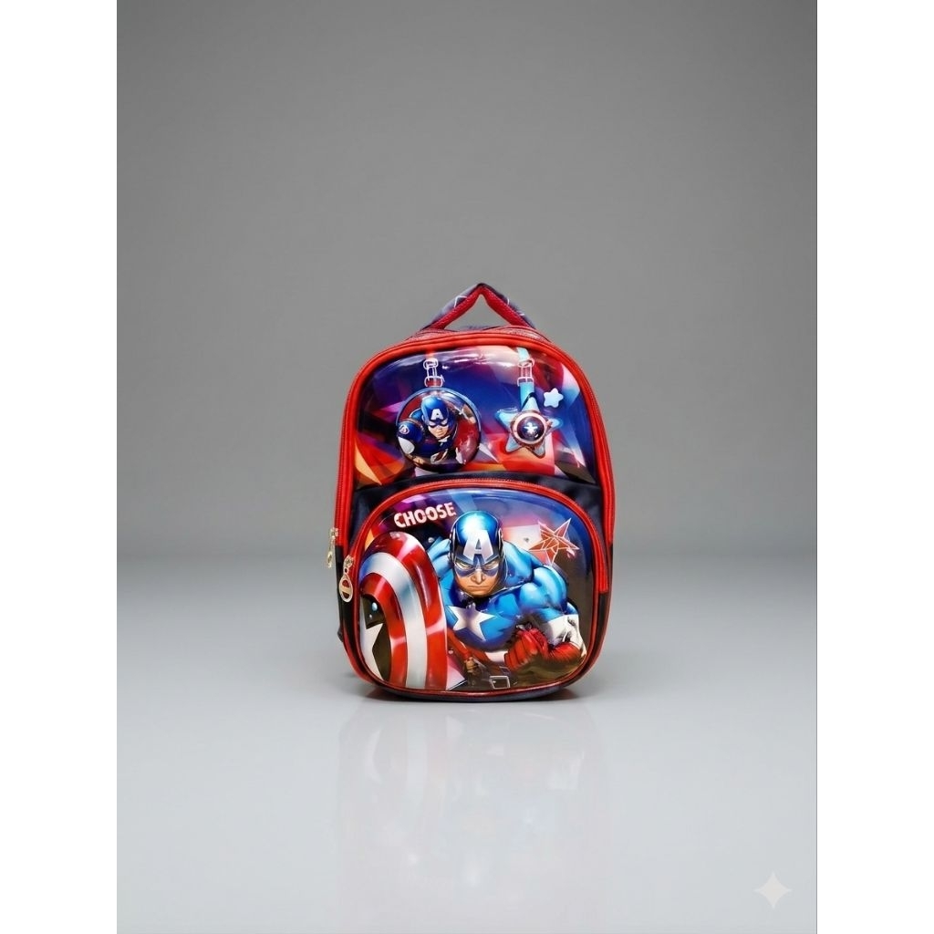 Italy Bags - Ransel Alto Hero Captain Series – Tas Sekolah Anak Superhero