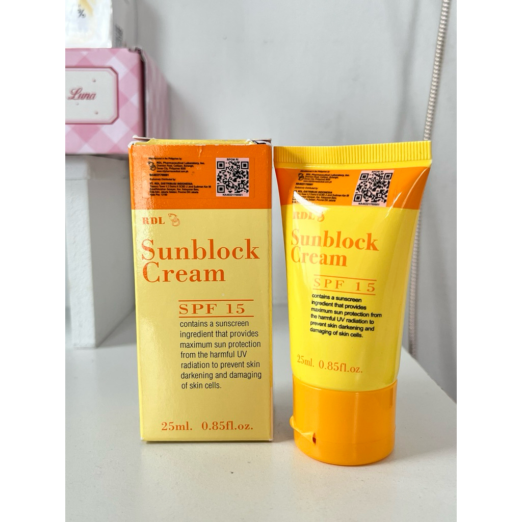 (PRELOVED) RDL sunblock cream spf 15