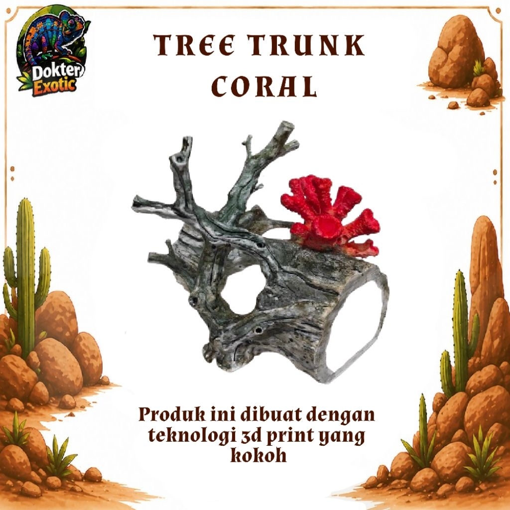 Tree Truck coral rumah hewan kecil