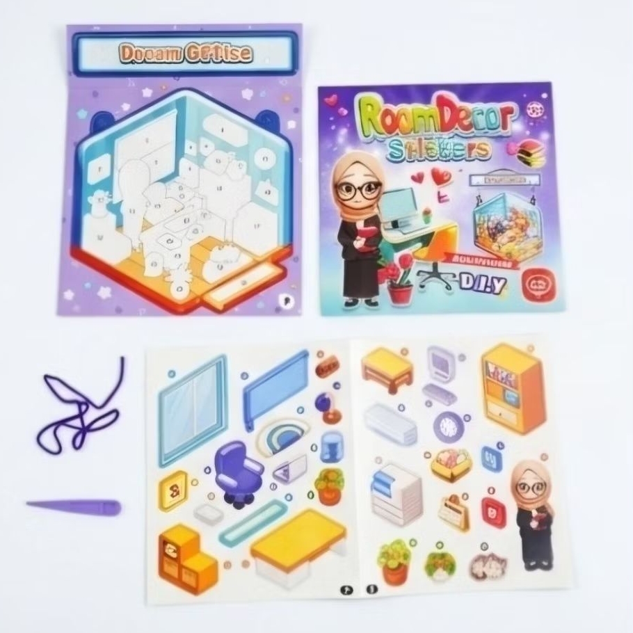 Momo & Friends 3D Room sticker panoramic / 3D room decoration