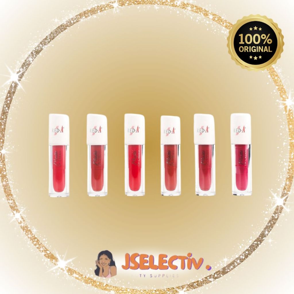 VIVA RED-A LIP CREAM - Matte Finish // JSELECTIV X JHON KOSMETIK // Lipstik VIVA RED A - ORI BPOM CO