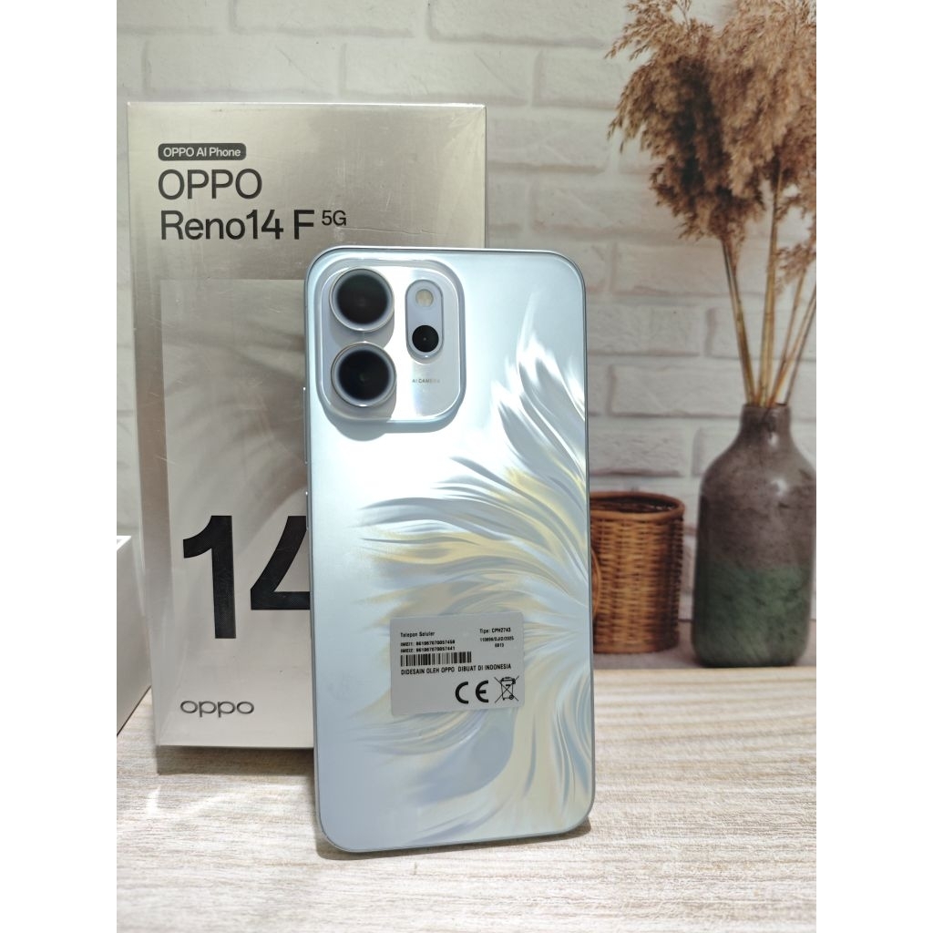 Oppo Reno 14f 5g 8/256 second original fullset