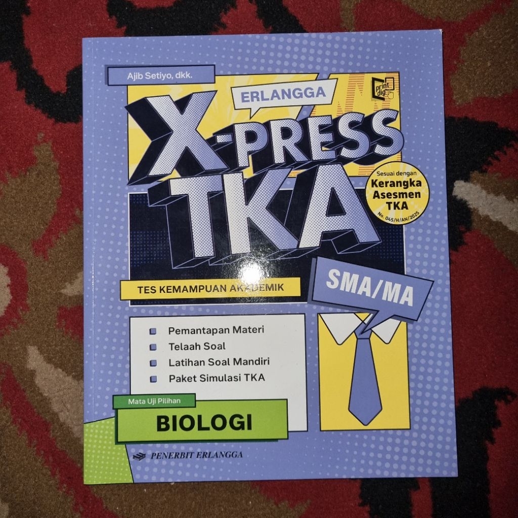 [erlangga] Buku Xpress TKA SMA/MA Biologi | Buku TKA Erlangga