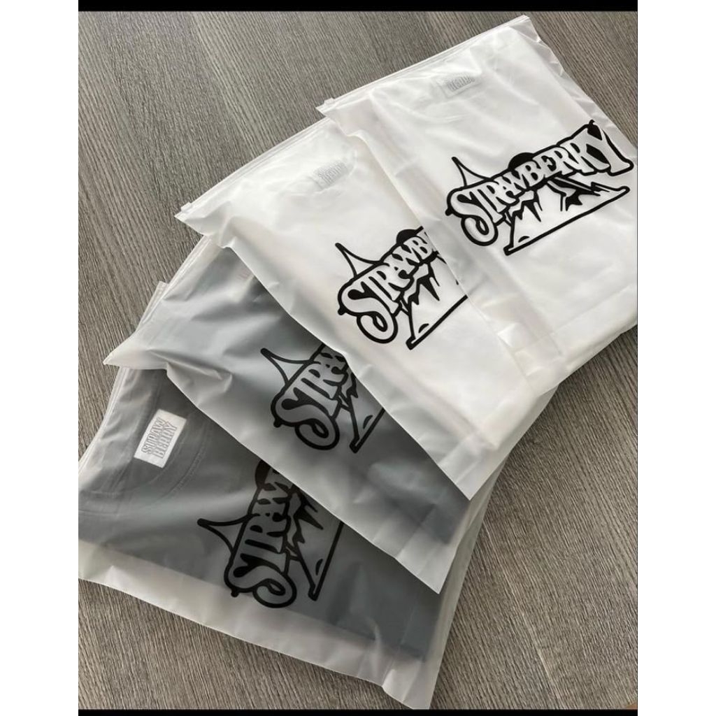 custom 50pcs plastik ziplock FREE DESIGN zipperbag custom plastik packaging baju custom