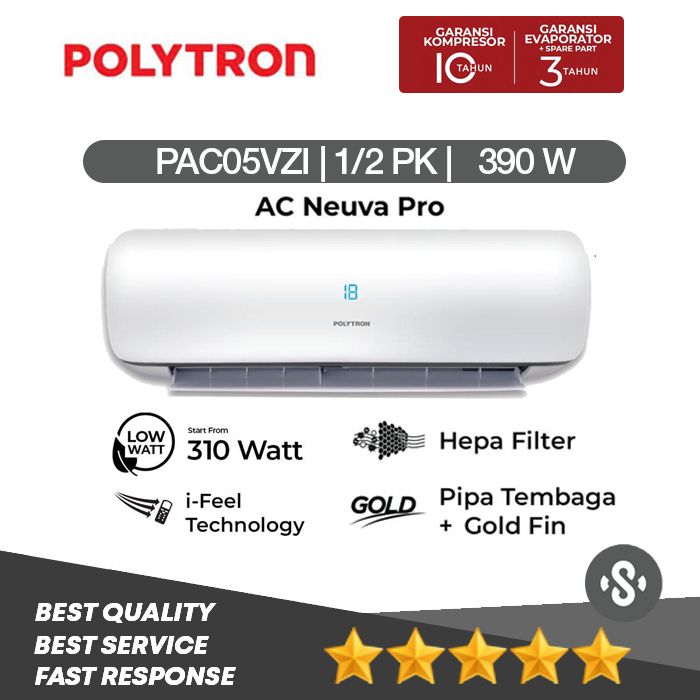 POLYTRON AC 1/2 PK AC POLYTRON PAC05VZI AC POLYTRON 1/2 PK PAC 05VZI AC POLYTRON NEUVA 0.5 PK