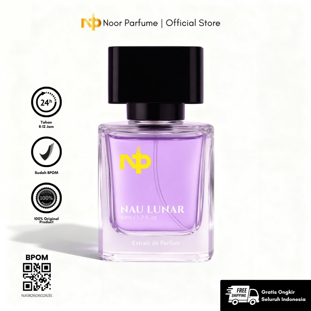 Parfum Wanita Extrait De Parfum 30ML NAU LUNAR - Aroma Buah Floral Sweet Fresh Mewah Tahan Lama