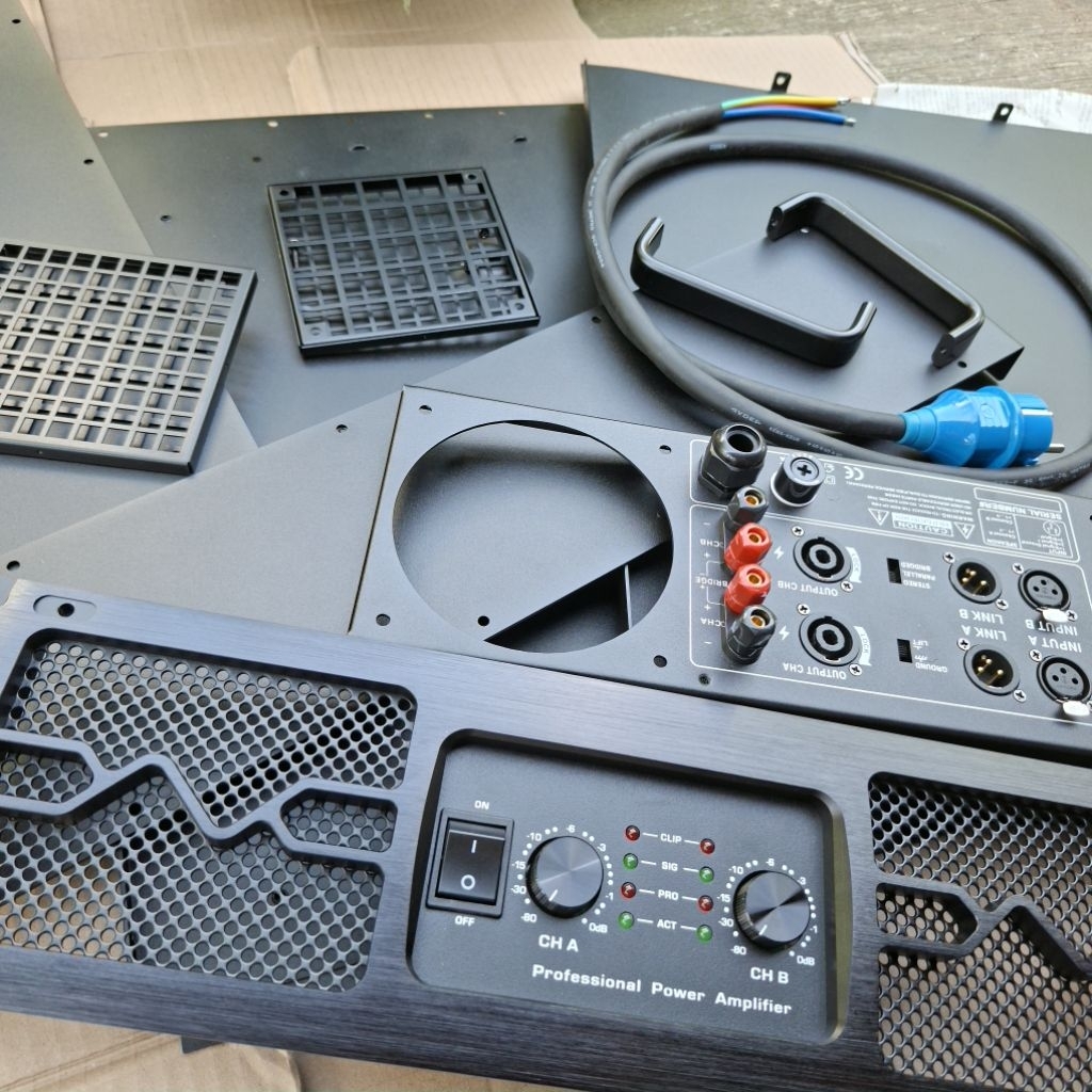 Box power amplifier builtup 3u import