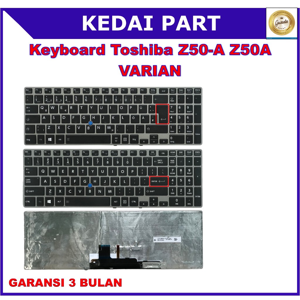 Keyboard Toshiba Tecra Z50-A Z50-A5101L Z50-A5302M Z50-A1502 Z50-B Backlight