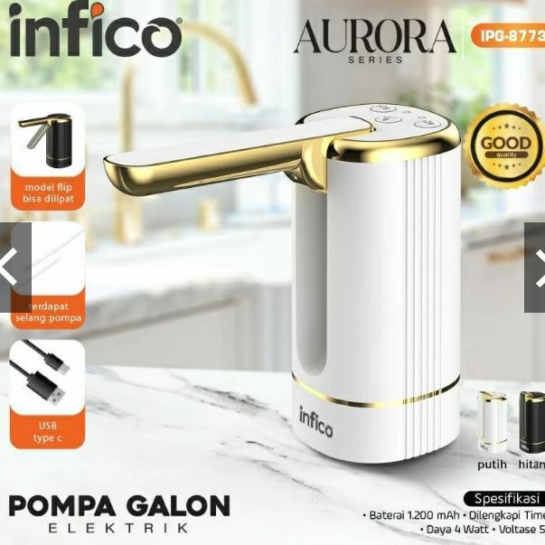 Infico Pompa Air Galon Listrik | Pompa Air Galon Portabel