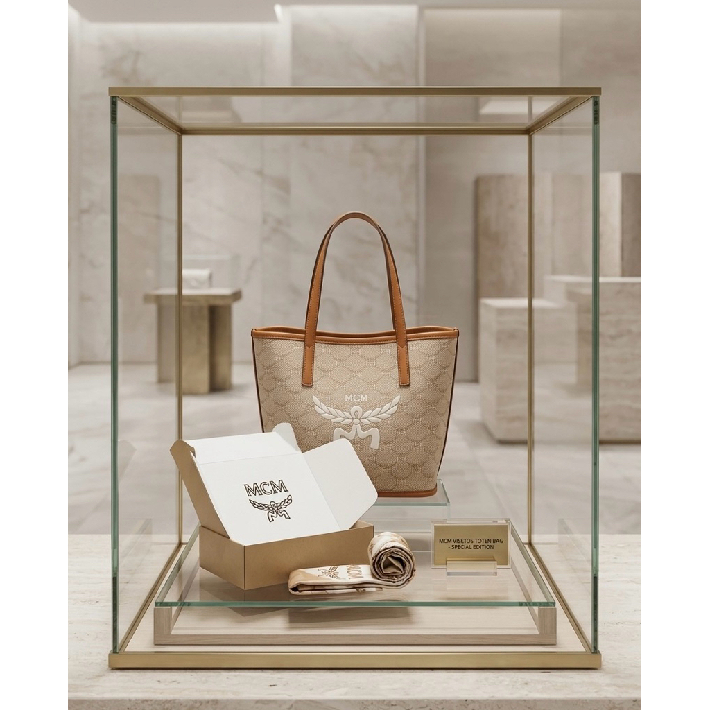 Tas Tote bag Wanita MCM - Kapasitas Sedang, Desain Elegan, Material Sintetis Premium ji