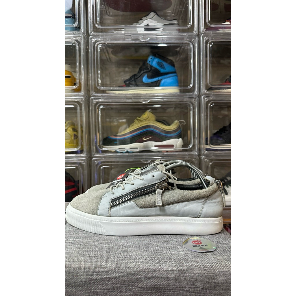 GIUSEPPE ZANOTTI GREY TRAINERS , GIUSEPPE ZANOTTI GREY , SNEAKERS , SHOES , SEPATU , SNEAKERS ITALY 