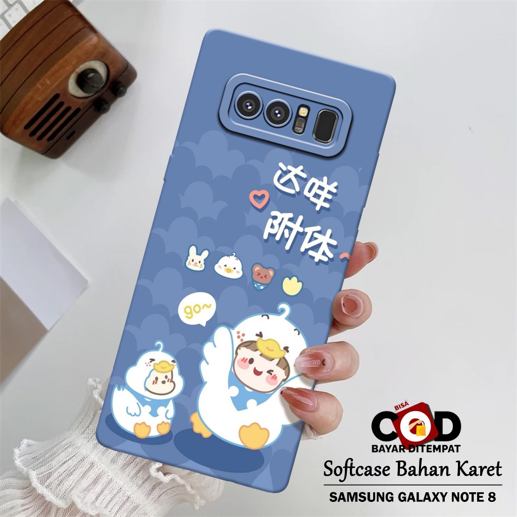 Case Hp Samsung Galaxy Note 8 Terbaru - Gambar Kartun Lucu - Casing Samsung Galaxy Note 8 Terbaru - 