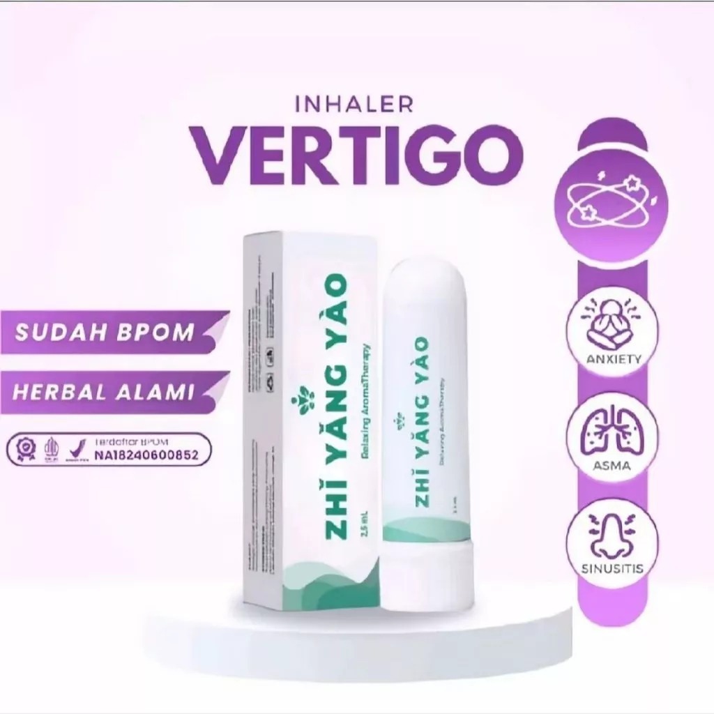 Zhi Yang Yao Inhaler Sinusitis - Inhaler Herbal Terapi Hidung Tersumbat dan Vertigo BPOM