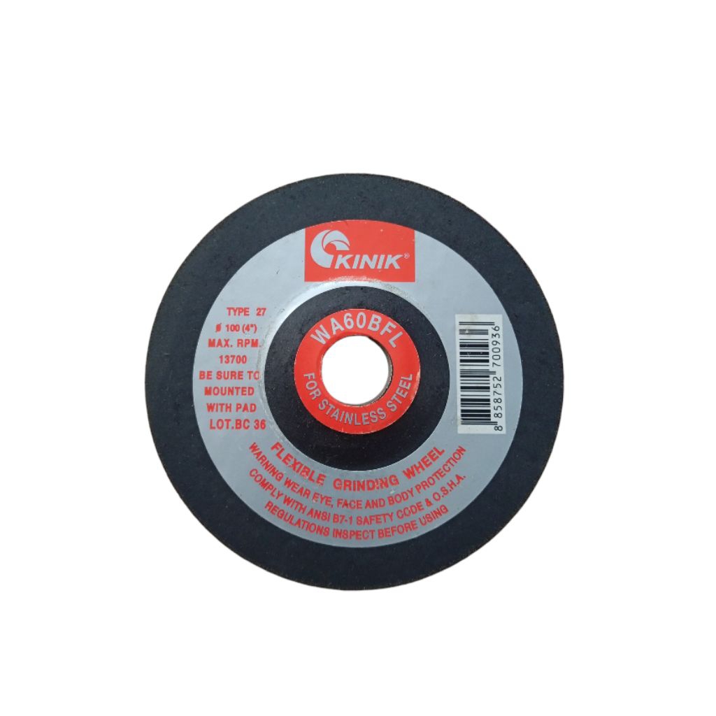 KINIK WA 60 Batu Gerinda Gurinda Flexible 4 Inch WA60BFL For Stainless Steel
