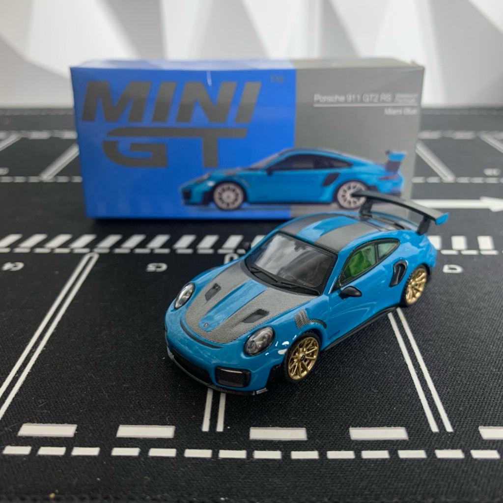 Mini Gt Porsche 911 Gt2 RS Miami Blue