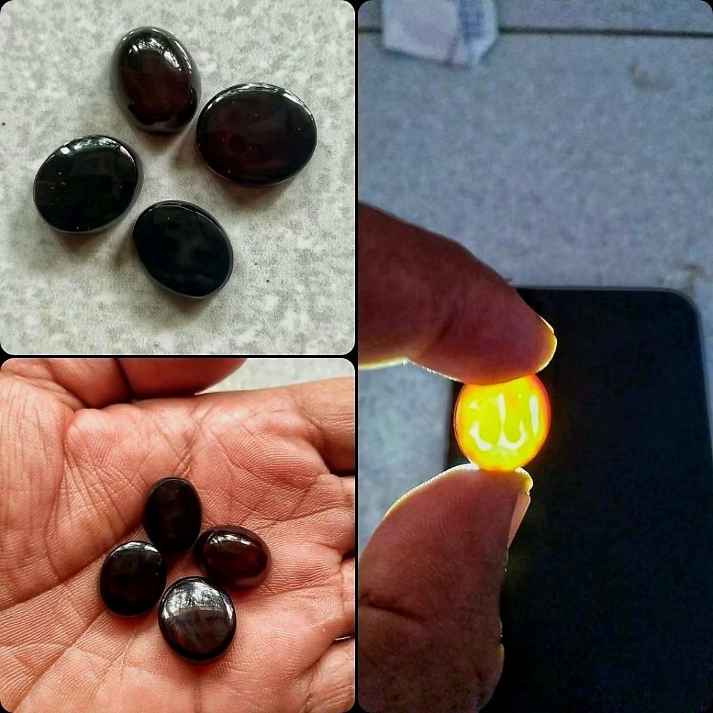 batu akik Yaman wulung motif lafad Natural stone