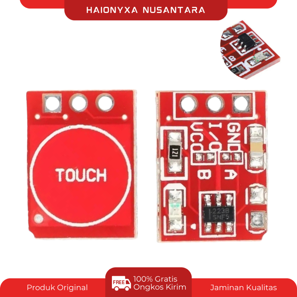 Saklar Sentuh TTP223 Touch Sensor Sentuh Capacitive Module Touch Sensor Capacitive TTP223 Switch Ard
