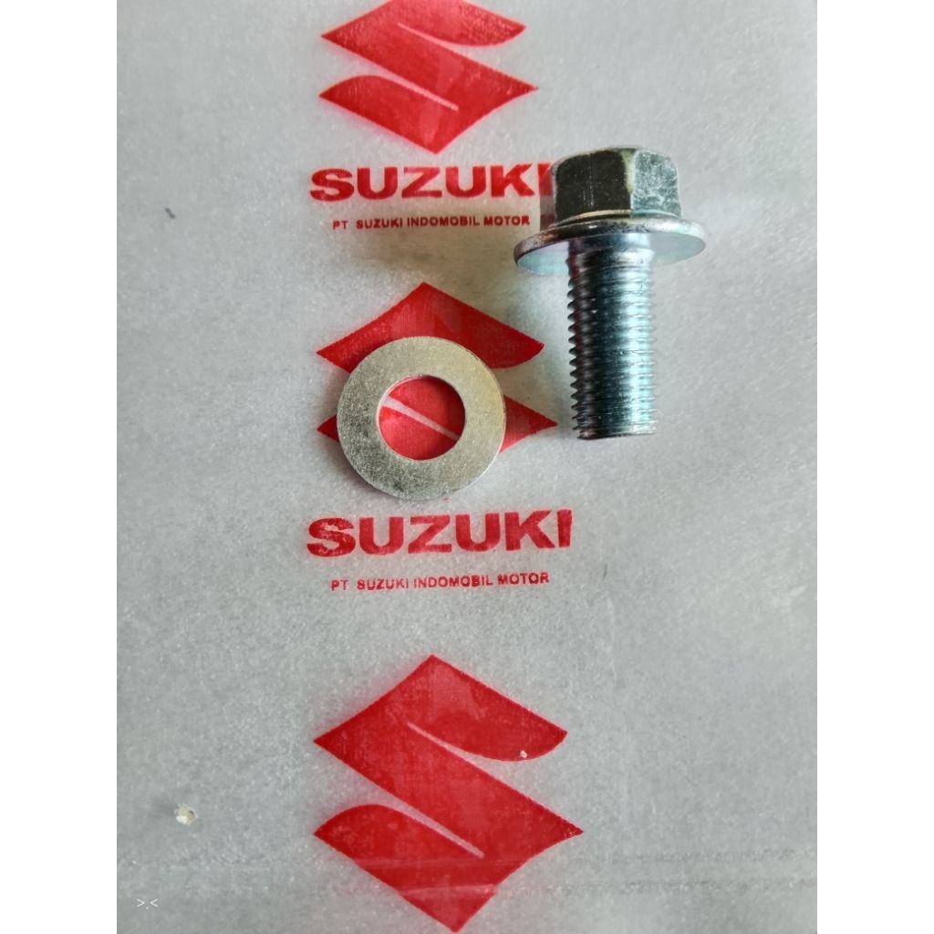 baut +Ring tap oli mesin suzuki smash shogun