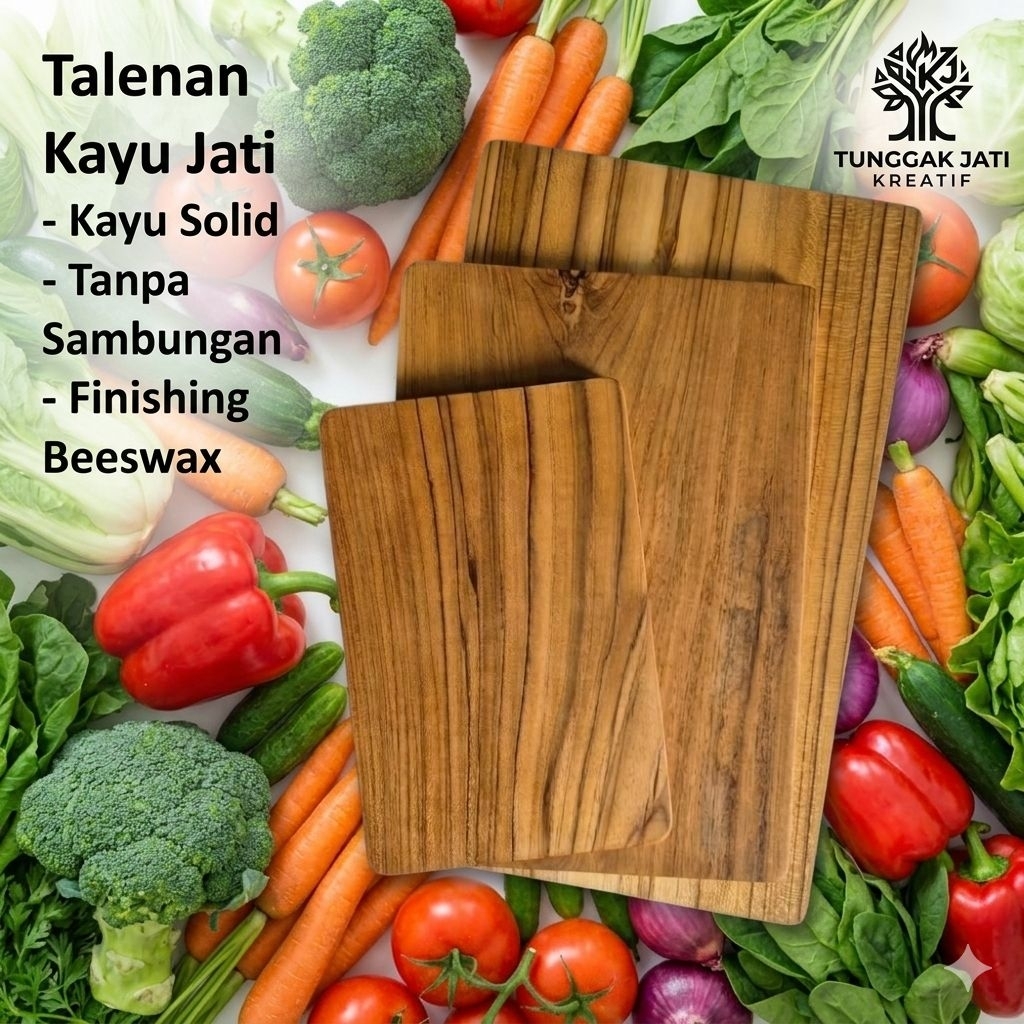 TALENAN KAYU JATI PREMIUM – TUNGGAK JATI KREATIF
