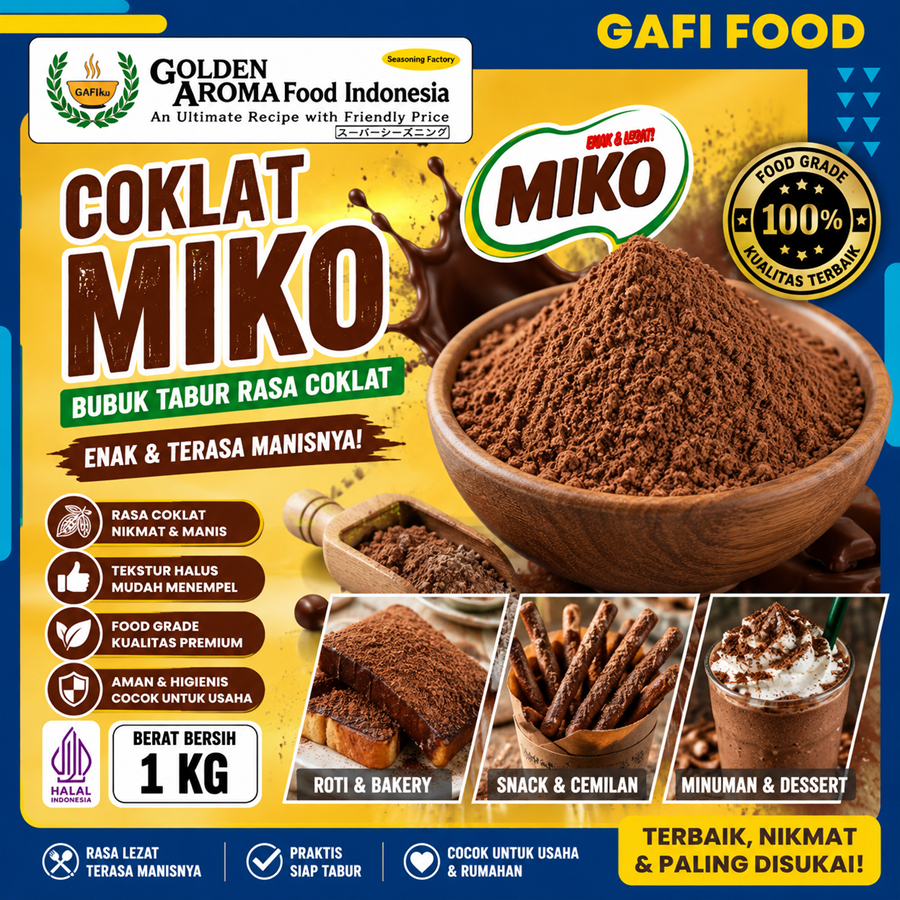 BUMBU TABUR COKLAT MILO 1 KG FOOD GRADE BUBUK TABUR RASA COKLAT MILO 1KG ENAK TERASA MANISNYA
