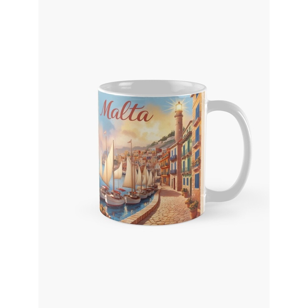 Malta Travel Poster Coffee Mug