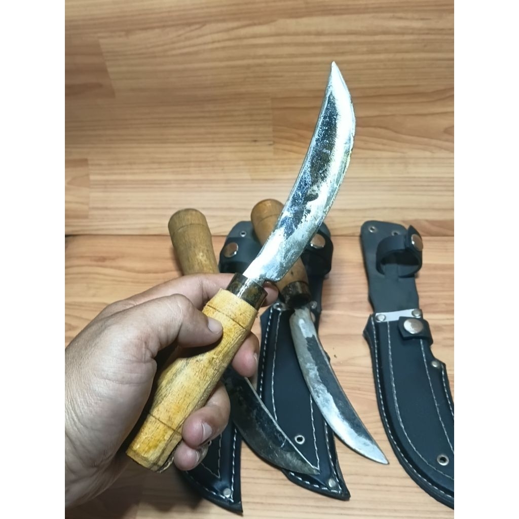 pisau raut bambu pisau seset kulit sapi dan kambing