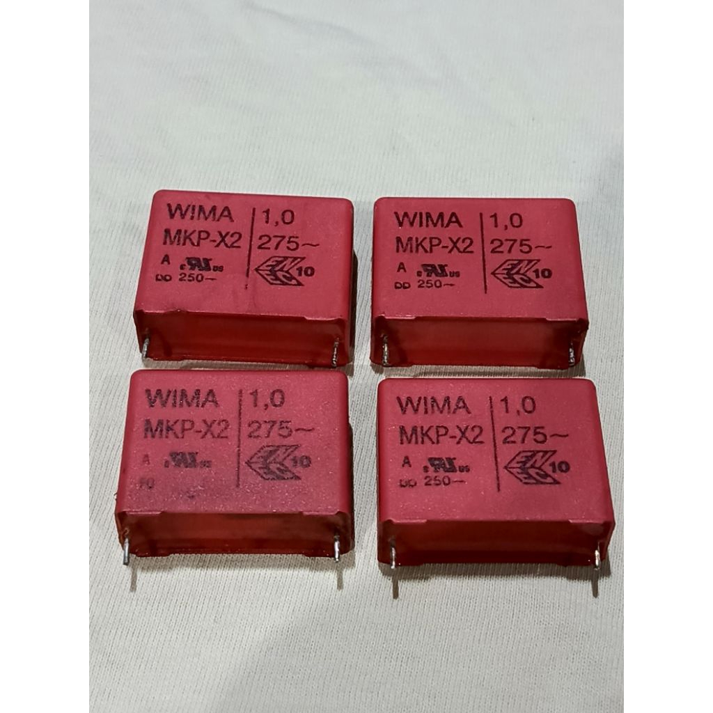 capacitor WIMA MKP-X2 1uf 275vac film polipropilena original germani kapasitor