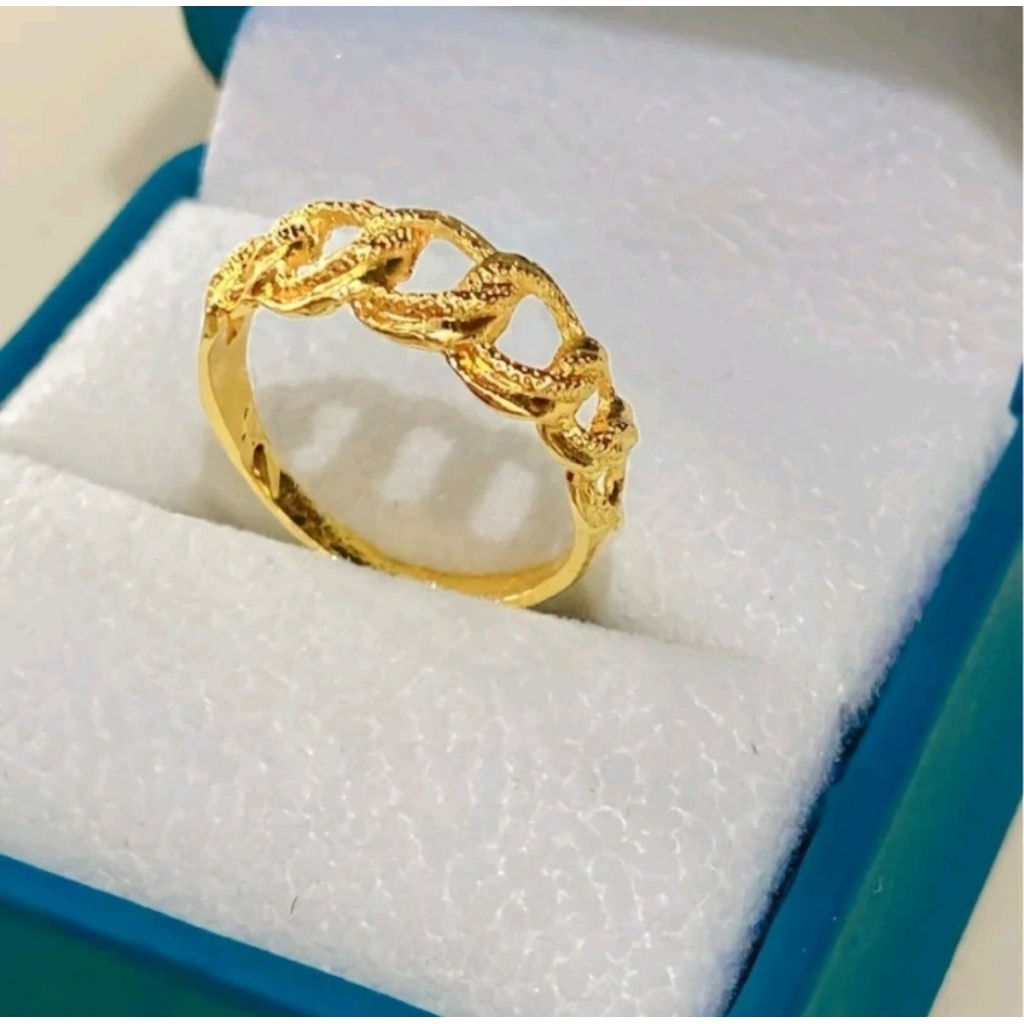 Cincin Unik Terbaru Terbuat Dari Bahan Koin 500 Anti Karat Tidak Mudah Luntur Emas Perak Perhiasan S