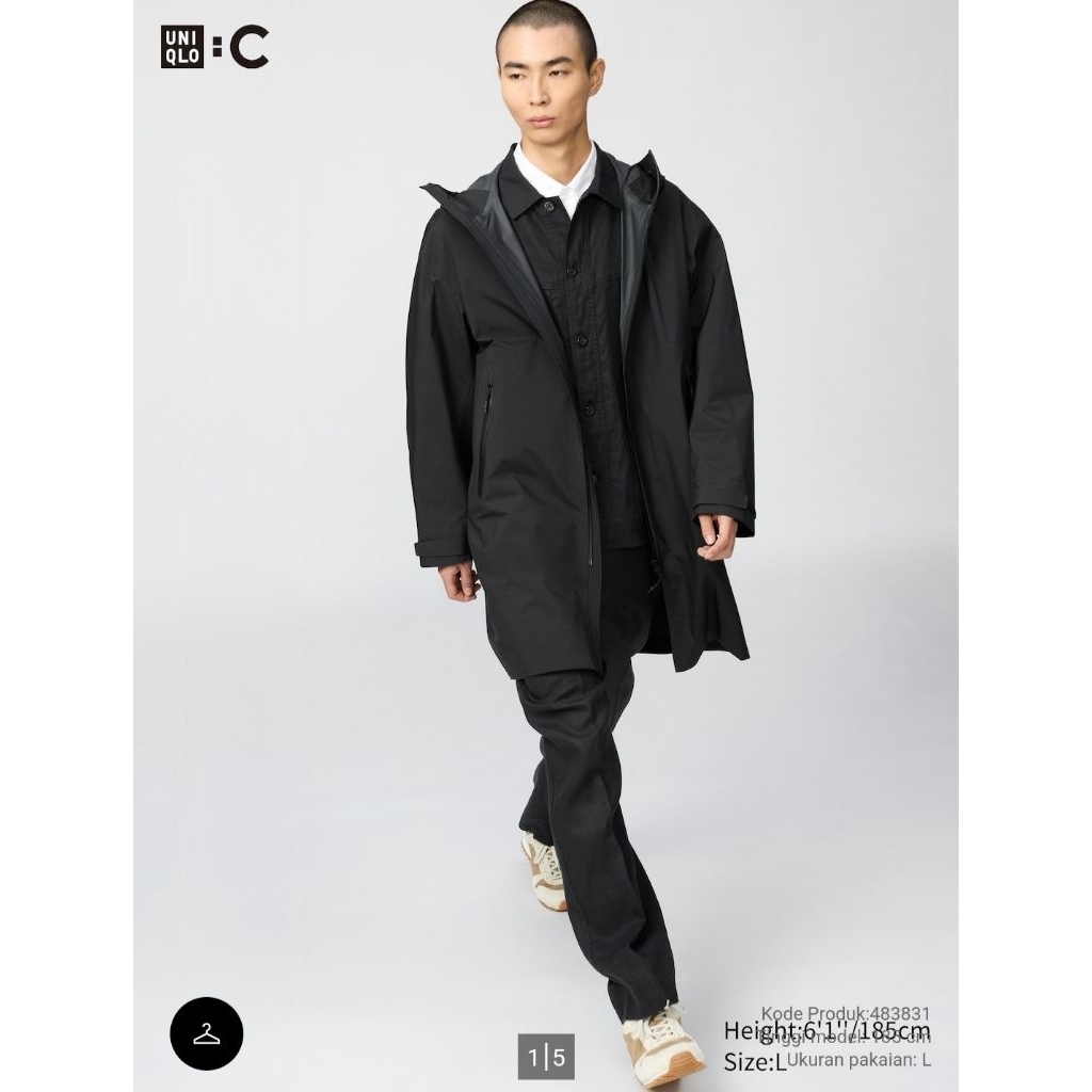 uniqlo blocktech mantel