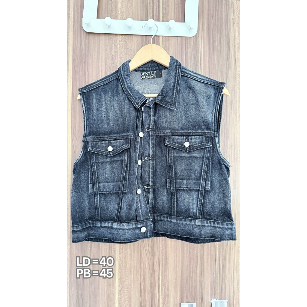 vest denim original