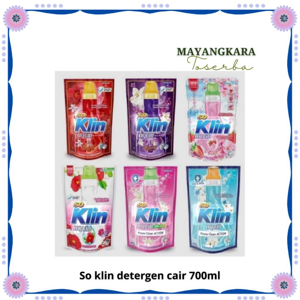 So klin liquid detergen 700ml / So klin cair 700ml / So klin detergen cair 700ml /So klin cair promo