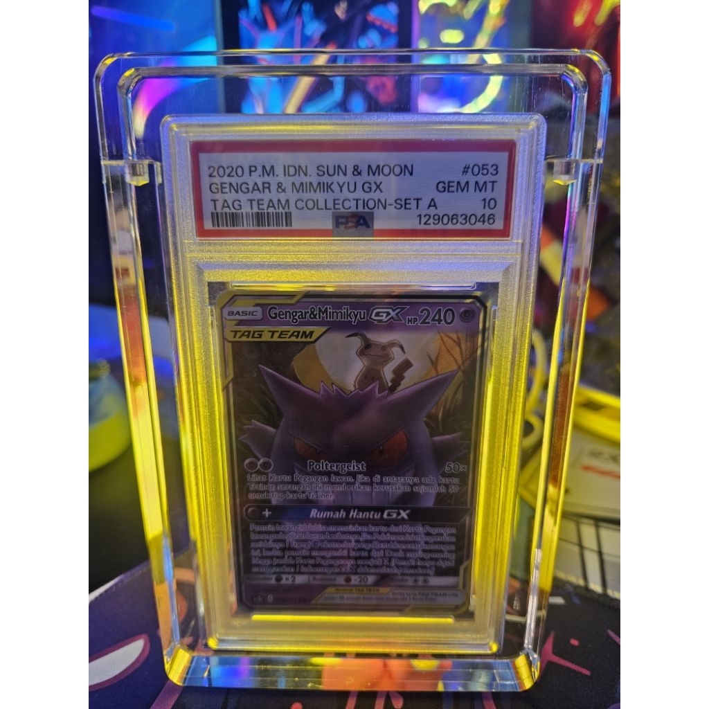 Gengar&Mimikyu Psa10.JALUR LANGIT HARGA 3.7jt