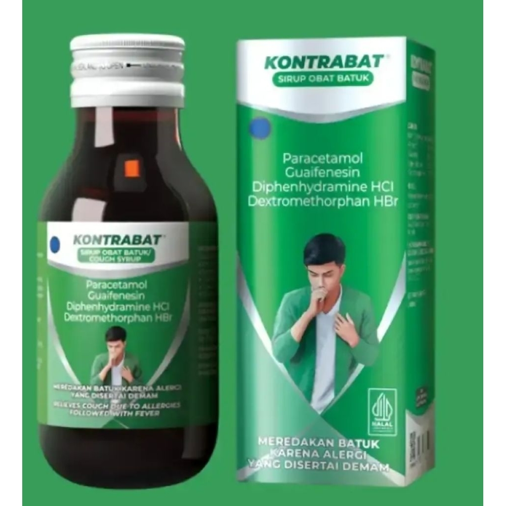 KONTRABAT SIRUP BATUK BERDAHAK, KERING & ALERGI 60ML