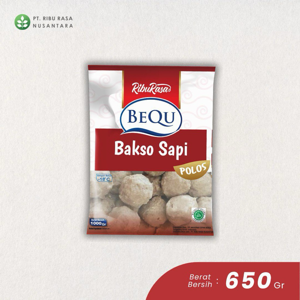 BEQU - Bakso Daging Sapi Polos ( 700gr )