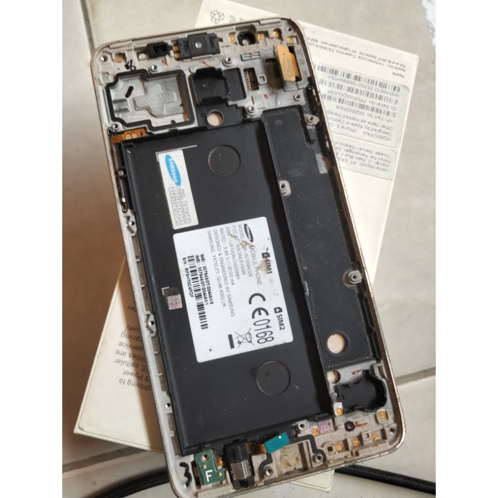 lcd+frame samsung j5 2016 original copotan