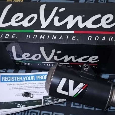 Silincer knalpot racing Leovince LV10 Original