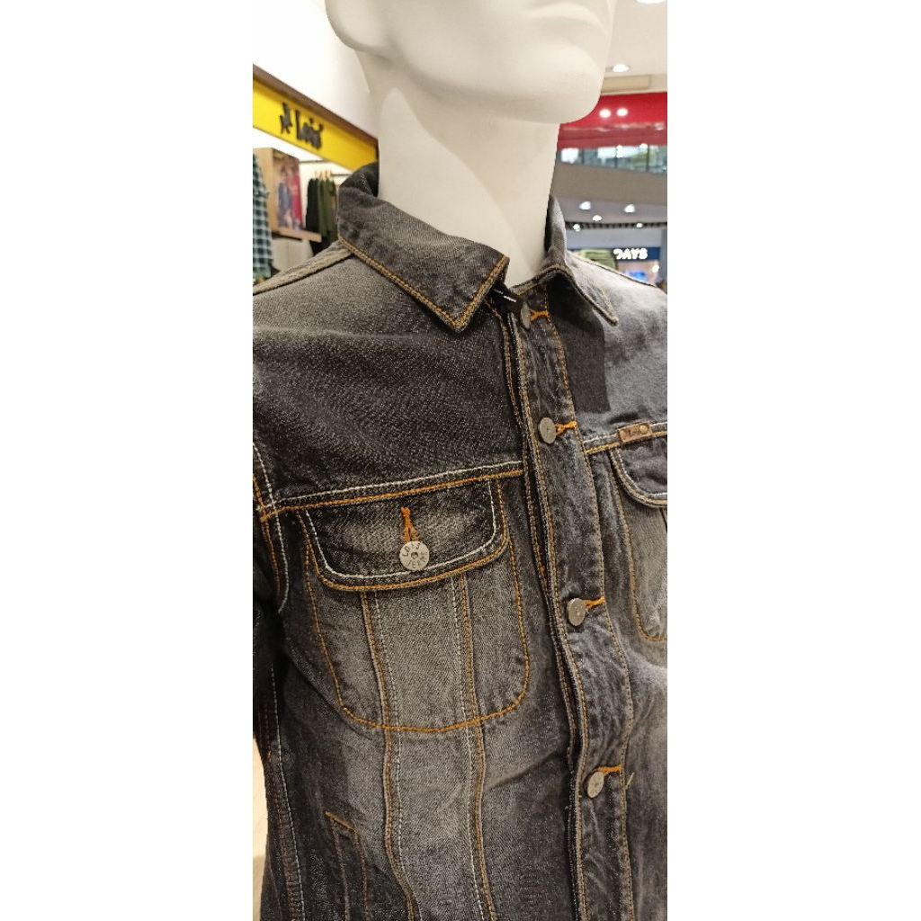 Lois ori original jaket jeans abu denim