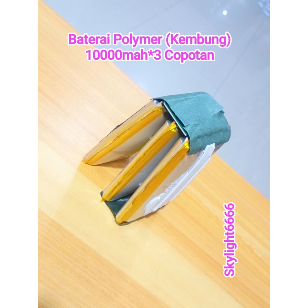 Baterai Polymer Kembung (3pcs) 10000mah Copotan