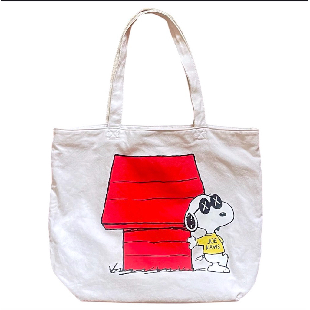 [RARE] KAWS x PEANUTS SNOOPY x UNIQLO 2017 Tas Canvas Tote Bag