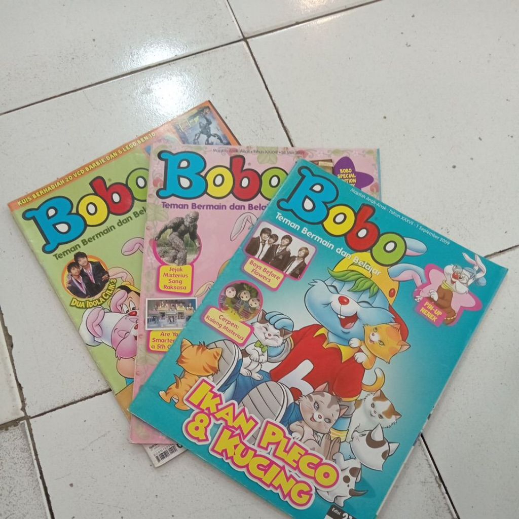 3 MAJALAH BOBO 18.000 TAHUN RANDOM BUKU BEKAS