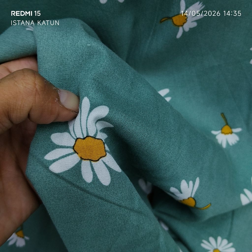 KAIN COTTON RAYON PREMIUM MOTIF BUNGA WITH